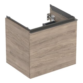 Geberit Waschtischunterschrank Acanto 1 La., 1 I-Lade, B 60cm, Nussb / la. ma