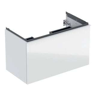 Geberit Waschtischunterschrank Acanto 1 La., 1 I-Lade, B 90cm, w g / w g / w m