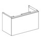 Geberit Waschtischunterschrank Acanto 1 La., 1 I-Lade, B 90cm, w hgl / we. ma