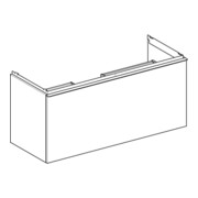 Geberit Waschtischunterschrank Acanto 1 La., 1 I-Lade, Br. 119cm, Ei / la. ma-2