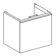 Geberit Waschtischunterschrank Acanto 1 La., 1 I-Lade, Br. 60cm, Ei / la. ma-2