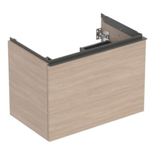 Geberit Waschtischunterschrank Acanto 1 La., 1 I-Lade, Br. 74cm, Ei / la. ma