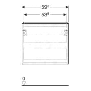 Geberit Waschtischunterschrank Acanto verk. Ausl., Br. 60cm, we. ma / we. matt-5