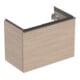 Geberit Waschtischunterschrank Acanto verk. Ausl., Br. 74cm, Eiche / lava matt-1