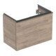 Geberit Waschtischunterschrank Acanto verk. Ausl., Br. 74cm, Nussb / lava matt-1