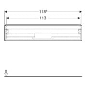 Geberit Waschtischunterschrank iCon 118,4x24,7x47,6cm, lava matt/lava matt-5