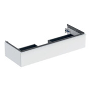 Geberit Waschtischunterschrank iCon 118,4x24,7x47,6cm, we. ma/Gr weiß matt