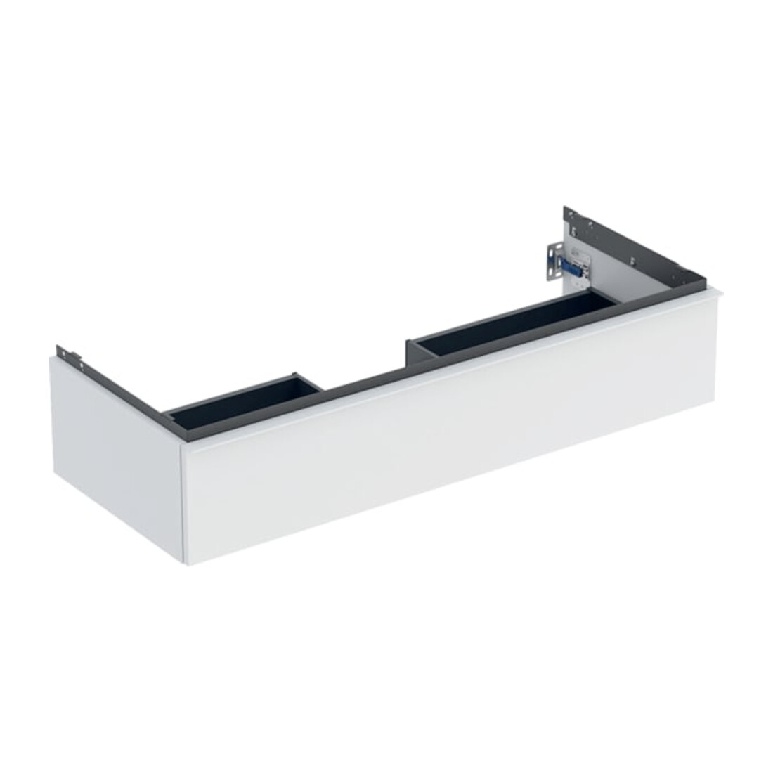 Geberit Waschtischunterschrank iCon 118,4x24,7x47,6cm, we. ma/Gr weiß matt