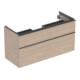 Geberit Waschtischunterschrank iCon 118,4x61,5x47,6cm, 2 L, Eiche/Gr. la. ma-1