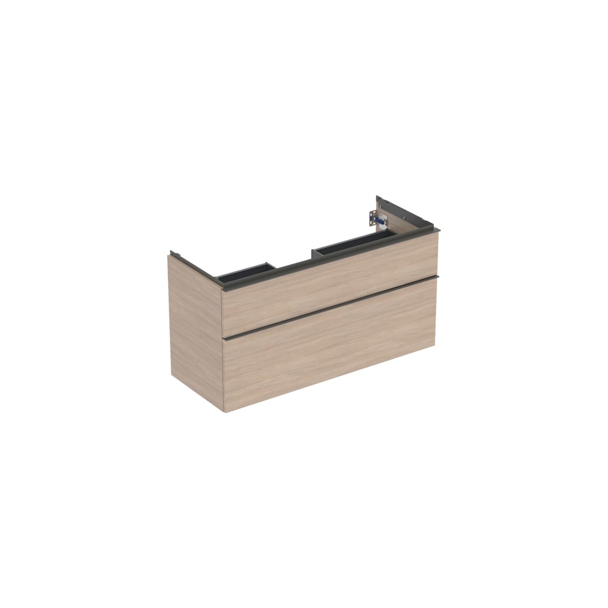 Geberit Waschtischunterschrank iCon 118,4x61,5x47,6cm, 2 L, Eiche/Gr. la. ma