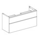 Geberit Waschtischunterschrank iCon 118,4x61,5x47,6cm, 2 L, Eiche/Gr. la. ma