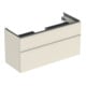 Geberit Waschtischunterschrank iCon 118,4x61,5x47,6cm, 2 L, sa hgl/Gr. sa ma-1