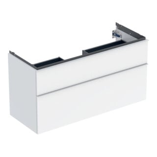 Geberit Waschtischunterschrank iCon 118,4x61,5x47,6cm, 2 L, w/lack. hochgl.