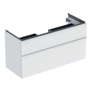 Geberit Waschtischunterschrank iCon 118,4x61,5x47,6cm, 2 L, we. ma/Gr we. ma