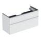 Geberit Waschtischunterschrank iCon 118,4x61,5x47,6cm, 2 L, we. ma/Gr we. ma-1