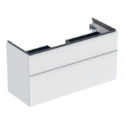 Geberit Waschtischunterschrank iCon 118,4x61,5x47,6cm, 2 L, we. ma/Gr we. ma