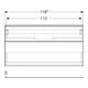 Geberit Waschtischunterschrank iCon 118,4x61,5x47,6cm, 2 Laden, la. m/la. ma