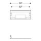 Geberit Waschtischunterschrank iCon 59,2x24,7x47,6cm, Eiche/Griff lava matt-5