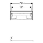 Geberit Waschtischunterschrank iCon 59,2x24,7x47,6cm, lava matt/lava matt-5