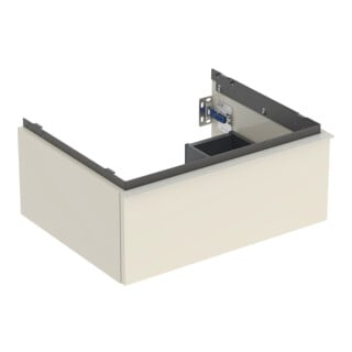 Geberit Waschtischunterschrank iCon 59,2x24,7x47,6cm, sa hgl/Gr. sand matt