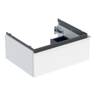 Geberit Waschtischunterschrank iCon 59,2x24,7x47,6cm, w/lack. hgl/Gr. vc