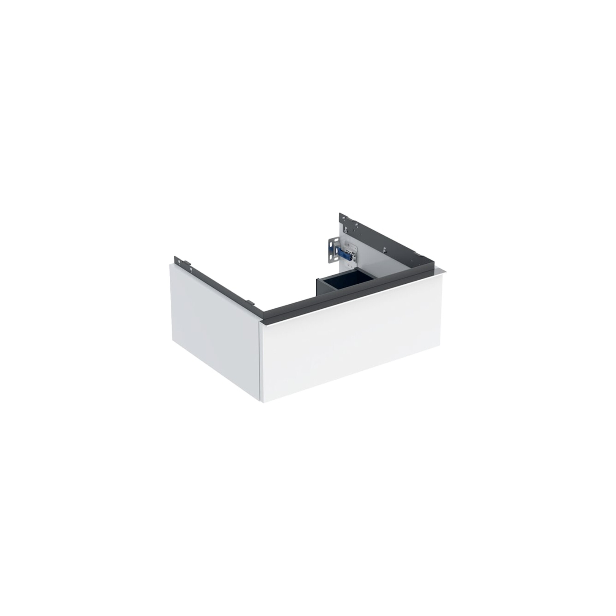 Geberit Waschtischunterschrank iCon 59,2x24,7x47,6cm, w/lack. hgl/Gr. vc