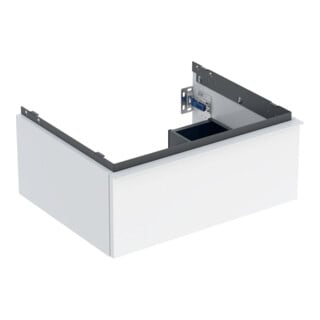 Geberit Waschtischunterschrank iCon 59,2x24,7x47,6cm, w/lack. hochglänzend