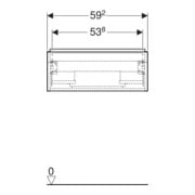 Geberit Waschtischunterschrank iCon 59,2x24,7x47,6cm, we. ma/Gr weiß matt-5