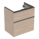 Geberit Waschtischunterschrank iCon 59,2x61,5x41,6cm, 2 L, Eiche/Gr. la. ma-1