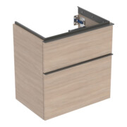 Geberit Waschtischunterschrank iCon 59,2x61,5x41,6cm, 2 L, Eiche/Gr. la. ma