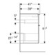 Geberit Waschtischunterschrank iCon 59,2x61,5x41,6cm, 2 L, Eiche/Gr. la. ma