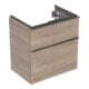 Geberit Waschtischunterschrank iCon 59,2x61,5x41,6cm, 2 L, nuss/Griff la. ma-1