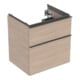 Geberit Waschtischunterschrank iCon 59,2x61,5x47,6cm, 2 L, Eiche/Gr. la. ma-1