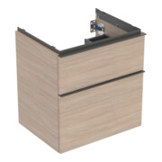 Geberit Waschtischunterschrank iCon 59,2x61,5x47,6cm, 2 L, Eiche/Gr. la. ma
