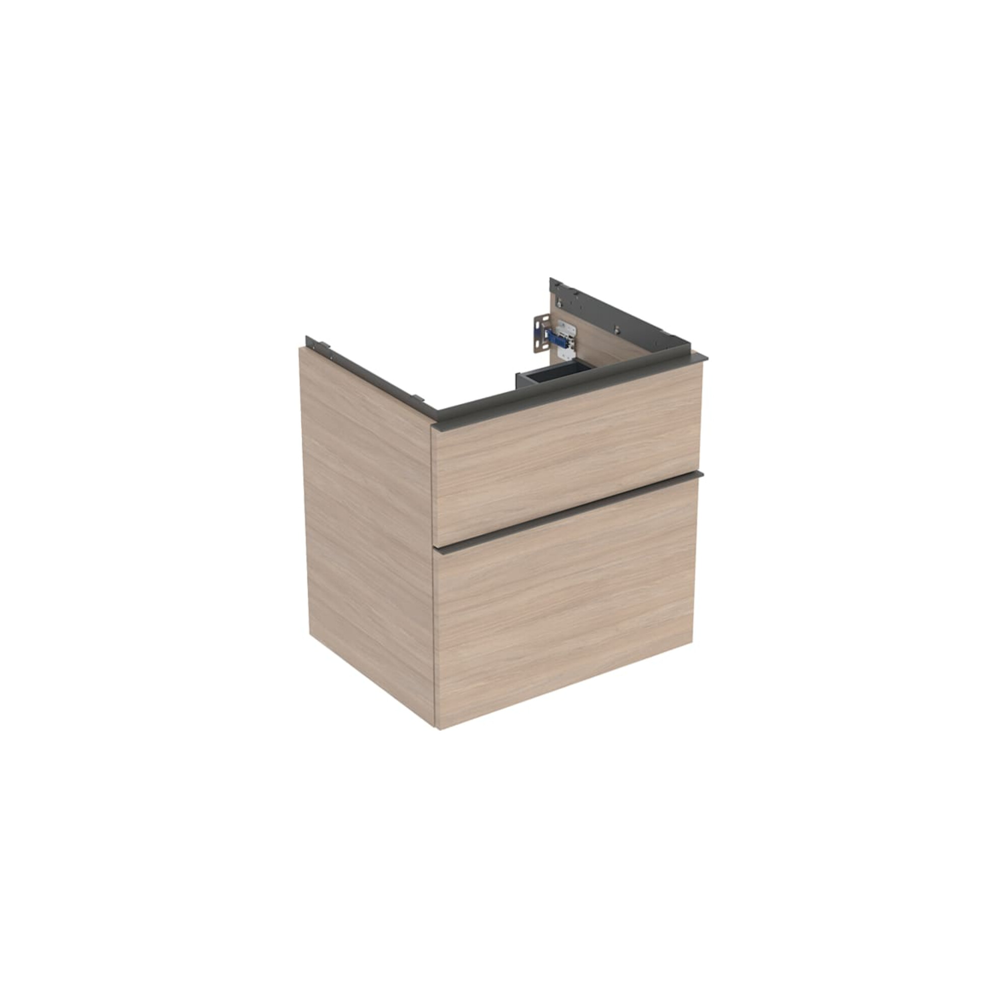 Geberit Waschtischunterschrank iCon 59,2x61,5x47,6cm, 2 L, Eiche/Gr. la. ma