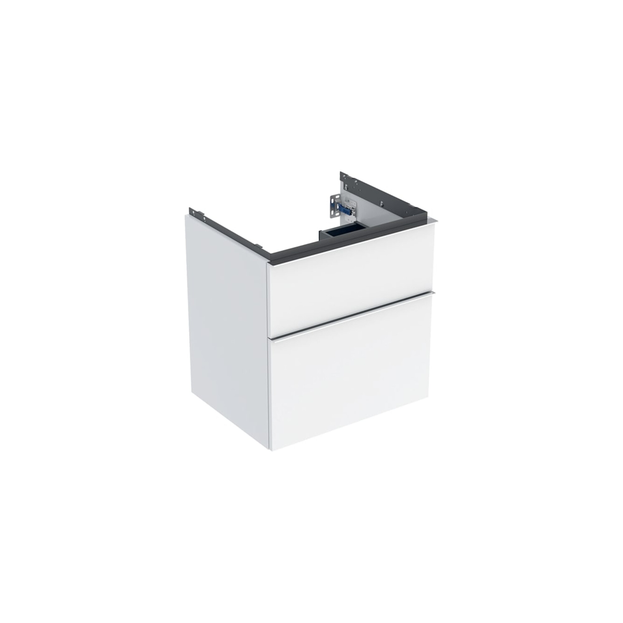 Geberit Waschtischunterschrank iCon 59,2x61,5x47,6cm, 2 L, w/l hgl/Gr. vc