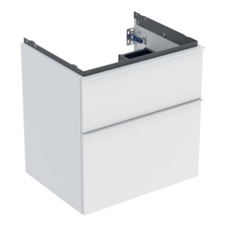Geberit Waschtischunterschrank iCon 59,2x61,5x47,6cm, 2 L, we. ma/Gr we. ma
