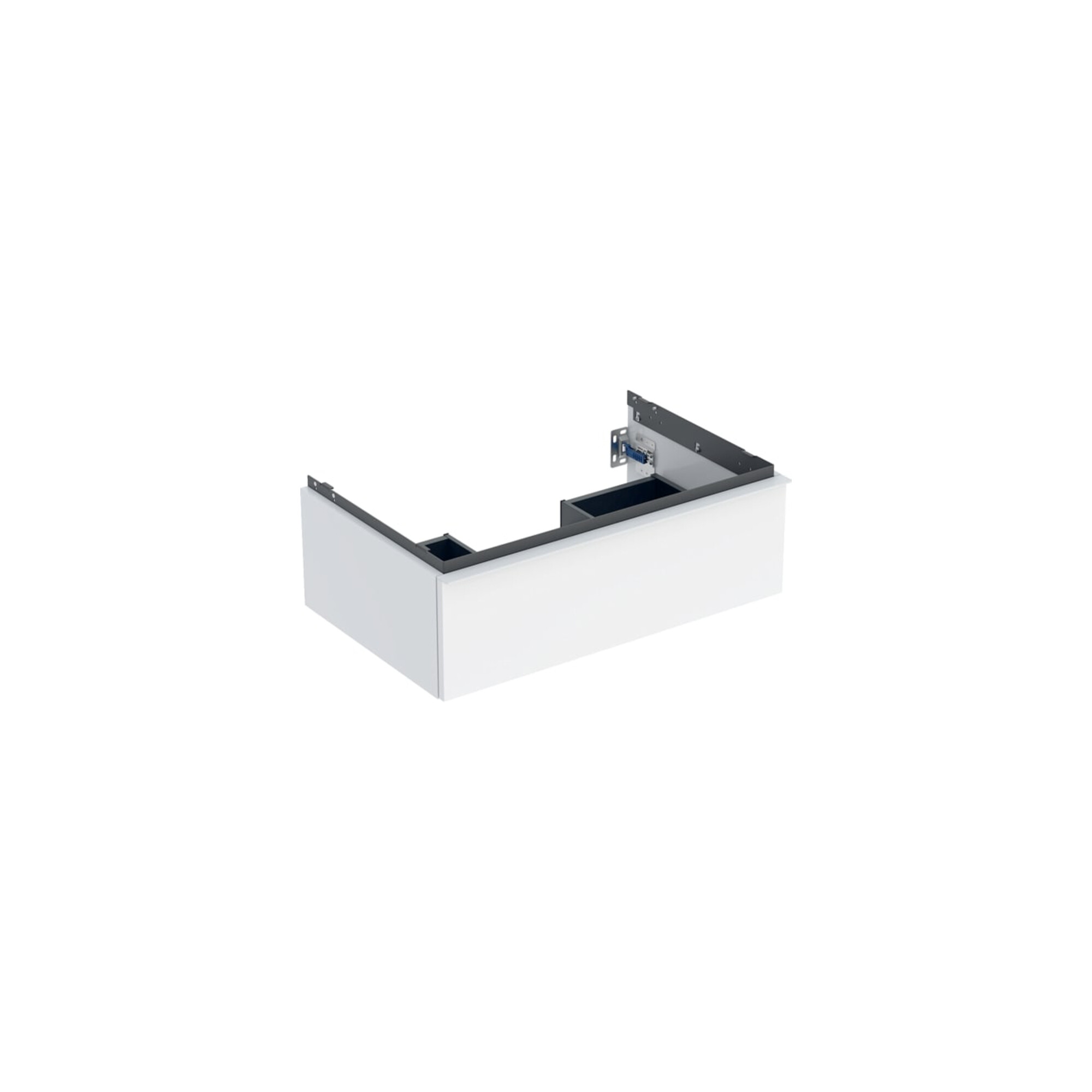 Geberit Waschtischunterschrank iCon 74x24,7x47,6cm, w/lack. hochglänzend