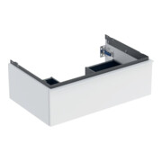 Geberit Waschtischunterschrank iCon 74x24,7x47,6cm, we. matt/Griff weiß matt