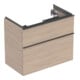 Geberit Waschtischunterschrank iCon 74x61,5x41,6cm, 2 L, Eiche/Gr. la. ma-1