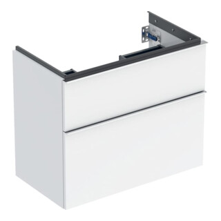 Geberit Waschtischunterschrank iCon 74x61,5x41,6cm, 2 L, w/lack. hgl/Gr. vc