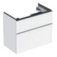 Geberit Waschtischunterschrank iCon 74x61,5x41,6cm, 2 L, w/lack. hgl/Gr. vc-1