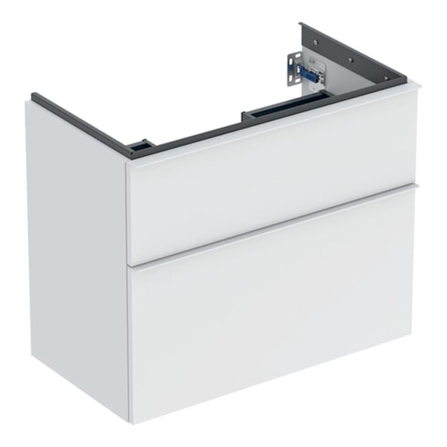 Geberit Waschtischunterschrank iCon 74x61,5x41,6cm, 2 L, we. ma/Gr we. ma