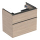 Geberit Waschtischunterschrank iCon 74x61,5x47,6cm, 2 L, Eiche/Gr. la. ma-1