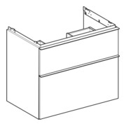 Geberit Waschtischunterschrank iCon 74x61,5x47,6cm, 2 L, Eiche/Gr. la. ma-2