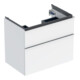 Geberit Waschtischunterschrank iCon 74x61,5x47,6cm, 2 L, w/lack. hgl/Gr. vc-1