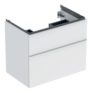Geberit Waschtischunterschrank iCon 74x61,5x47,6cm, 2 L, we. ma/Gr we. ma