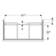 Geberit Waschtischunterschrank iCon 88,8x24,7x47,6cm, Eiche/Griff lava matt