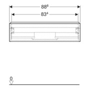 Geberit Waschtischunterschrank iCon 88,8x24,7x47,6cm, Eiche/Griff lava matt-5