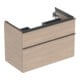Geberit Waschtischunterschrank iCon 88,8x61,5x47,6cm, 2 L, Eiche/Gr. la. ma-1